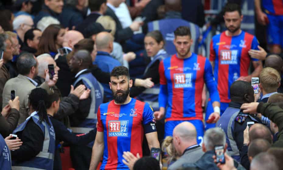 Crystal Palace’s Mile Jedinak looks dejected after collecting his runners up medal.