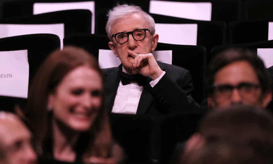 Woody Allen at the Cannes screening of his film Cafe Society
