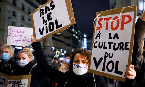 Protesters in Paris last November