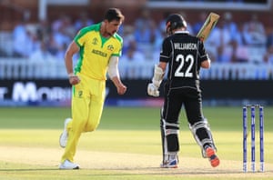 Williamson gets caught behind.