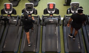 PureGym members exercise between ‘do not use’ machines