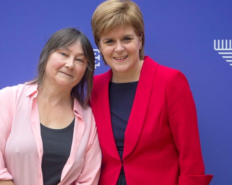 Edinburgh International Book Festival 2018<br>First Minister Nicola Sturgeon (right) with author Ali Smith during a photocall at the Edinburgh International Book Festival in Charlotte Square, Edinburgh. PRESS ASSOCIATION Photo. Picture date: Monday August 20, 2018. Photo credit should read: Jane Barlow/PA Wire