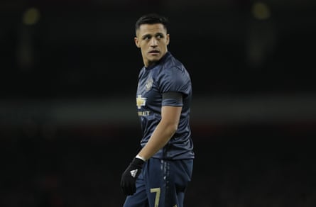 Alexis Sanchez during the FA Cup fourth round match against Arsenal at the Emirates Stadium.