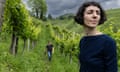 Paola Ferraro and her brother Luca in a vineyard