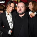 Kim Jones and Victoria Beckham attend the Victoria Beckham x YouTube Fashion & Beauty After Party at London Fashion Week hosted by Derek Blasberg and David Beckham, at Marks Club on February 17, 2019 in London, England