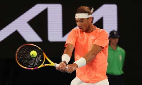 Rafael Nadal in action against Britain’s Cameron Norrie.