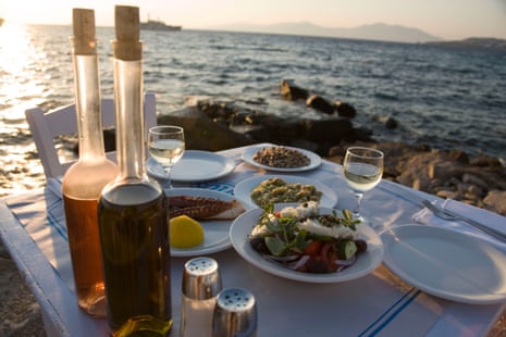 A sample Mediterranean diet table
