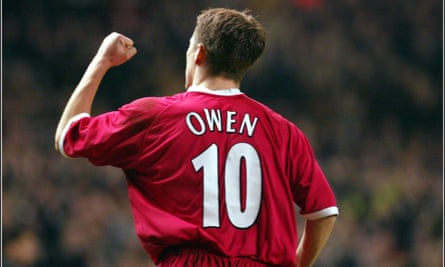2001 was Michael Owen’s year. He ended it with three Liverpool trophies and the Ballon d’Or.