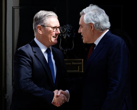 Keir Starmer and Gordon Brown at 10 Downing Street, 9 May 2026.