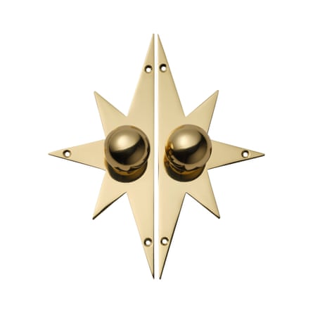 Matilda Goad Pair of Star Backplates, Brass