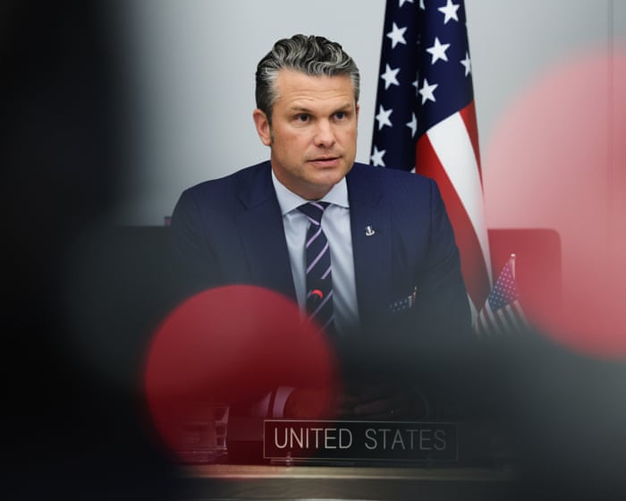 Plane carrying Pete Hegseth forced to land in UK due to crack in windshield