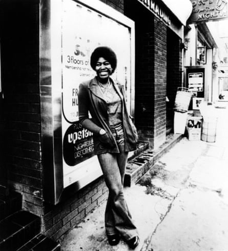 Pioneer … Joan Armatrading outside Ronnie Scott’s in 1973.