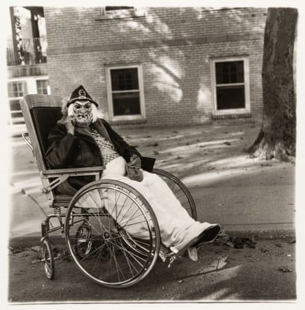 Masked Woman in a Wheelchair, PA 1970.