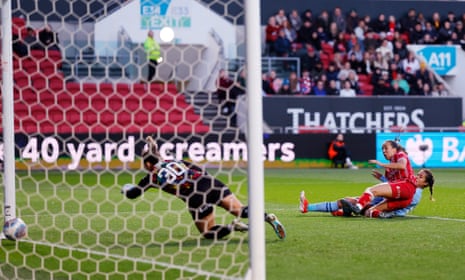 Bristol City's Amy Rodgers scores an own goal.