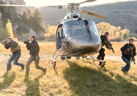 From left: Logan Marshall-Green as Pete Calvin, Ash Santos as Andrea Cruz, Tatanka Means as Miles Kittle and Arielle Kebbel as Belle Skinner.