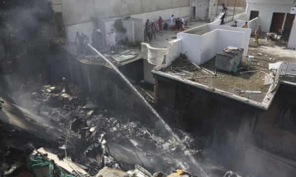 Pakistan Plane Crash Survivor All I Could See Was Smoke And Fire World News The Guardian