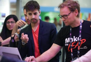 Ceri Sharma, left, on one of the Cambridge teams, suggested their app could help identify teachers' training needs.