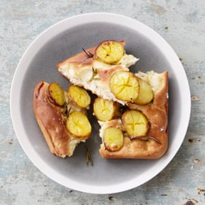 Rosie Reynolds’ new potato and rosemary focaccia.