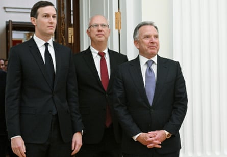 Jared Kushner, Kirill Dmitriev and Steve Witkoff