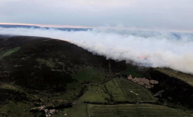 Fire on Saddleworth Moor.