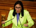 Venezuela's acting president Delcy Rodríguez.