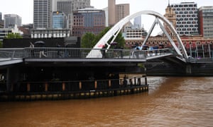 The Yarra River in Melbourne turns brown as dust in the rain pours in from the north of Victoria. And NSW faces renewed fire danger as temperatures soar.