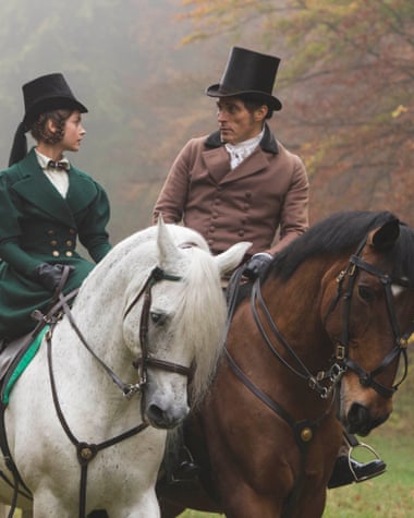 Jenna Coleman and Rufus Sewell in Victoria