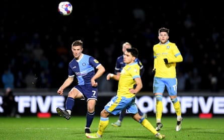 David Wheeler (left) in action this month for Wycombe against Sheffield Wednesday.