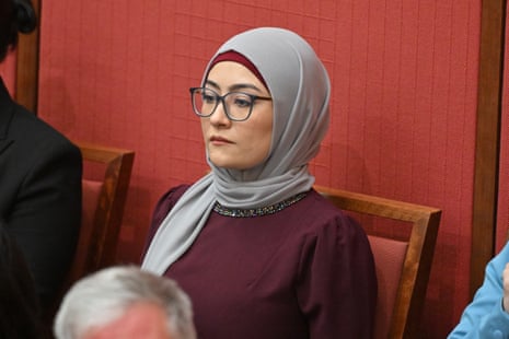 Labor senator Fatima Payman in parliament