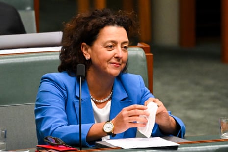 Independent MP Monique Ryan in the chamber during QT.