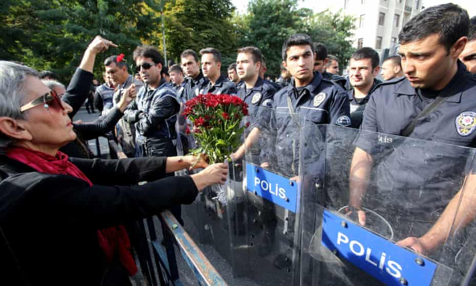 Riot police in Ankara