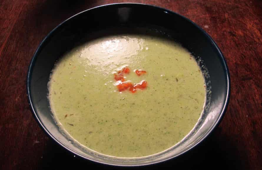 Nigel  Lawson broccoli and stilton soup