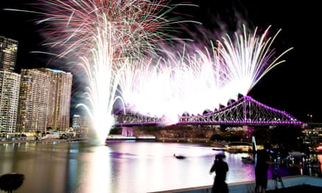 Brisbane's annual Riverfire fireworks display in 2017