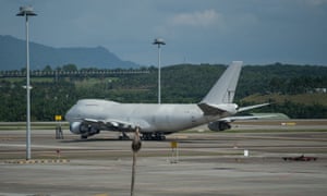 One of three Boeing 747 aircraft abandoned at Kuala Lumpur international airport in Sepang, Malaysia.