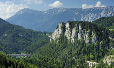The Semmering railway in summer.