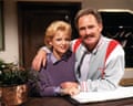 Tony Adams as Adam Chance and Jane Rossington as his wife Jill in Crossroads, 1986.