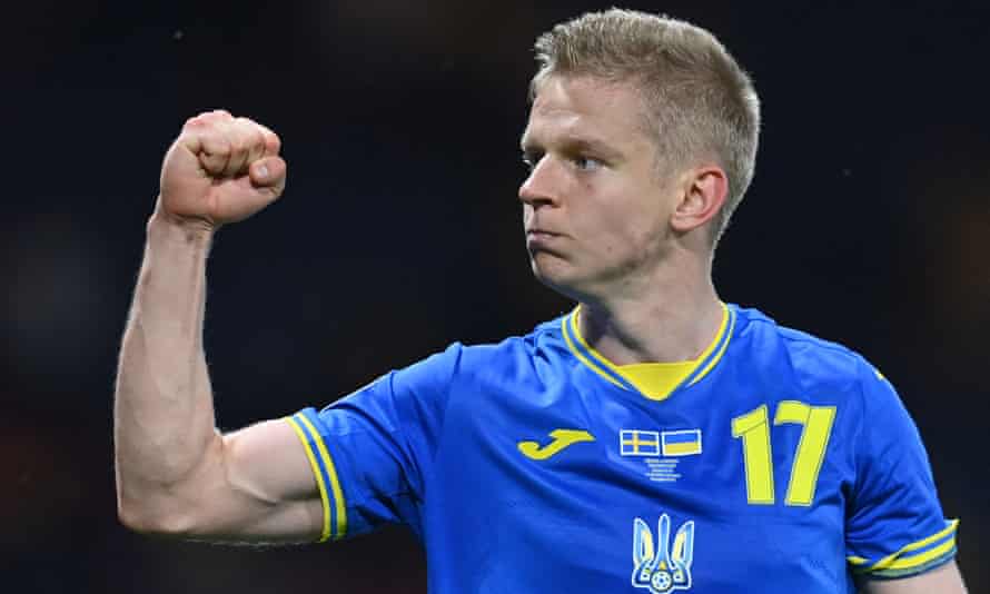 Oleksandr Zinchenko reacts to Ukraine’s victory over Sweden at Euro 2020 but says June’s World Cup playoff against Scotland is not yet in his thoughts