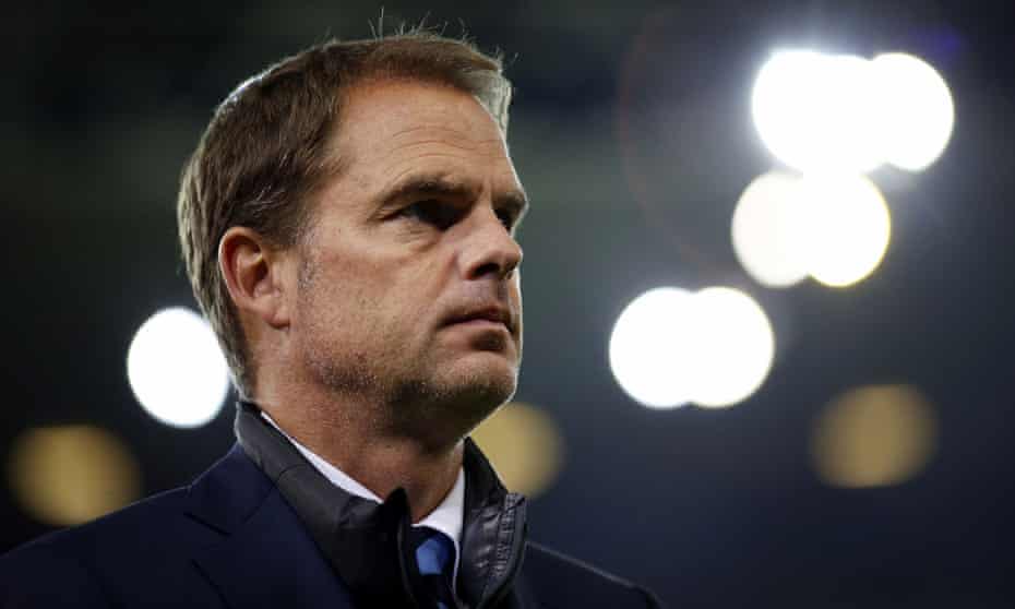 Frank de Boer looks on during the Inter defeat to Sampdoria in the Serie A match on Sunday.