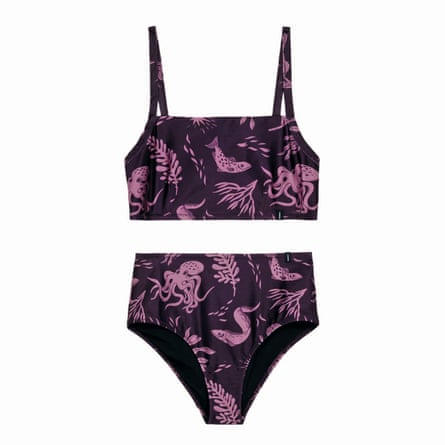 Purple sea creature bikini