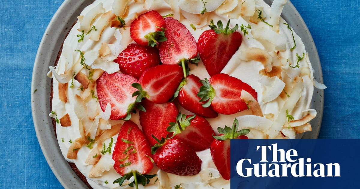 Helen Goh's recipe for coconut, vanilla and almond cake with strawberries | The sweet spot