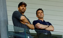 The Wrexham co-owners, Ryan Reynolds and Rob McElhenney