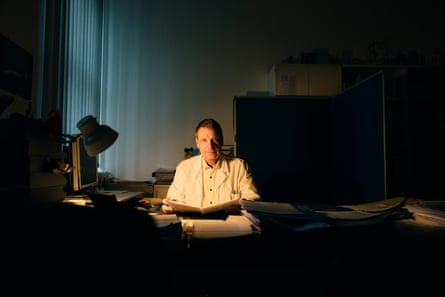 Prof Matthias Graw at his desk