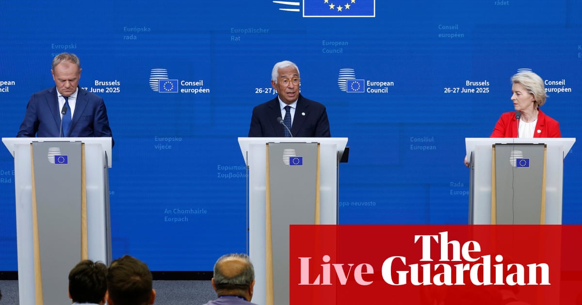 European leaders fail to agree on latest package of Russian sanctions Europe live