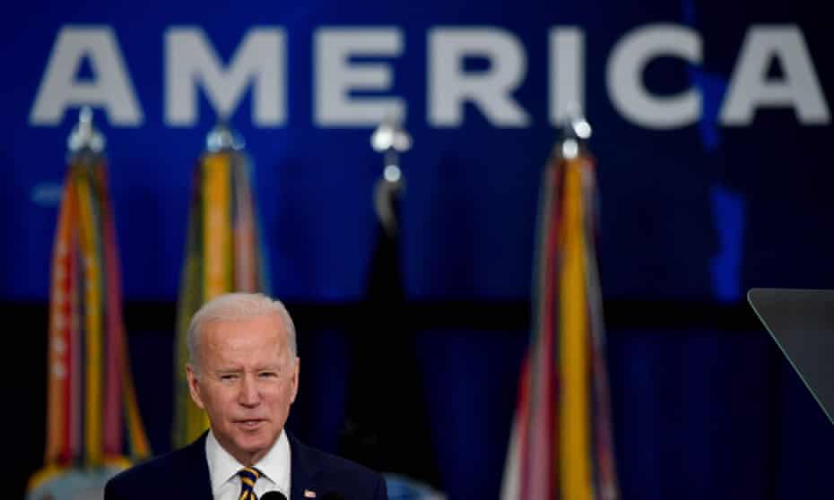 Joe Biden speaks in Fort Worth on a visit to Texas on Tuesday. As he stepped off Air Force One, Biden acknowledged gas prices were going up to go up.