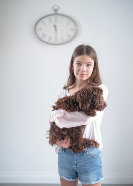 ‘I can’t afford to get Covid again. I’ve been ill for 15 months’ ... Emma and her dog, Luna.