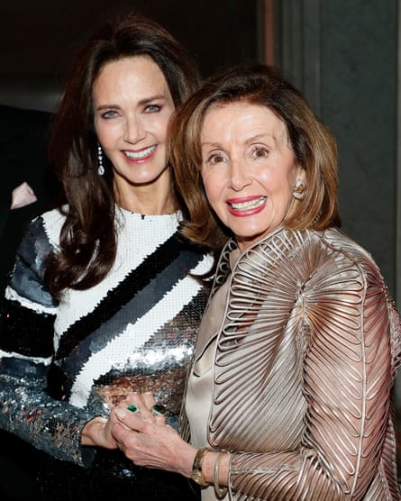 Lynda Carter and Nancy Pelosi at the Ruth Bader Ginsburg Woman of Leadership Award earlier this year.