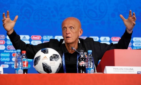 Pierluigi Collina, the chairman of Fifa’s referees committee, said if a referee denies a goalscoring opportunity by incorrectly raising the flag ‘everything is finished’ .