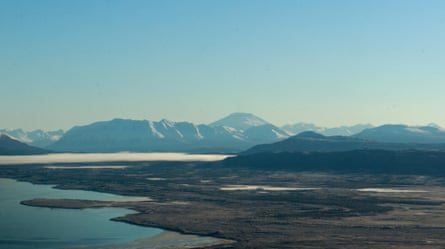 Volcanic peaks and lakes of Alaska’s Katmai national park