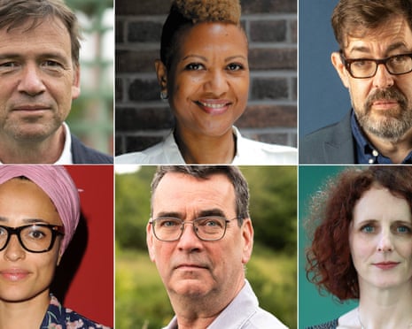 David Nicholls, Sara Collins, Richard Osman, Zadie Smith, Mick Herron, Maggie O'Farrell