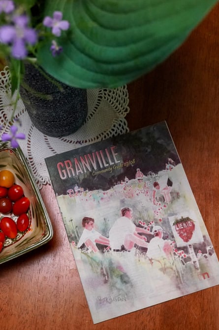 a magazine on a table